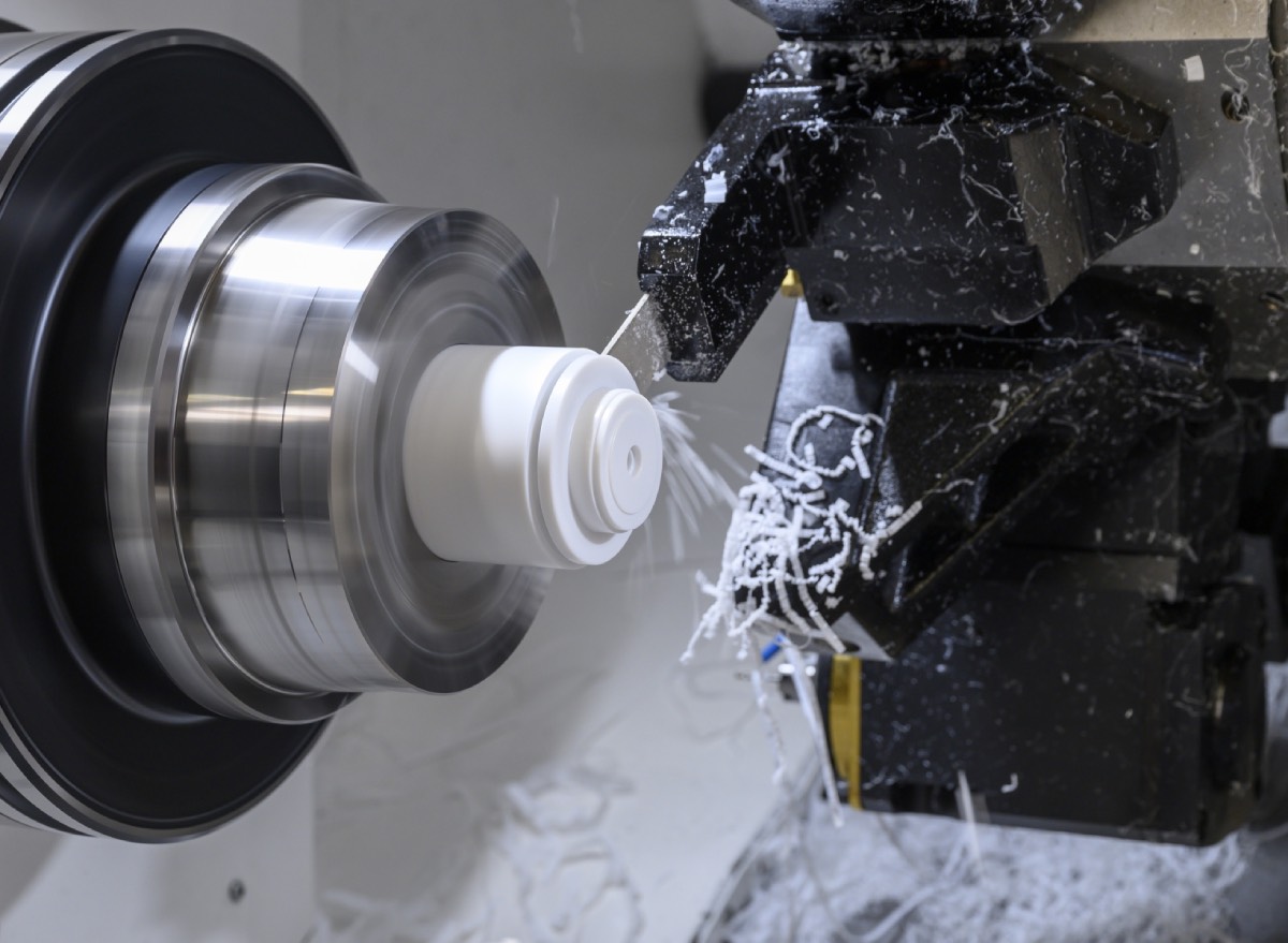 CNC Drehen von Kunststoff